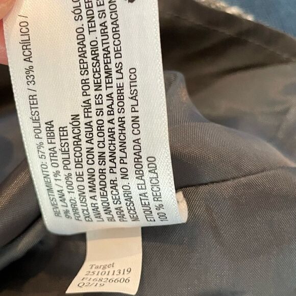 EUC ANNA SUI GRAY TWEED SEQUIN MINI DRESS S - Picture 5 of 9